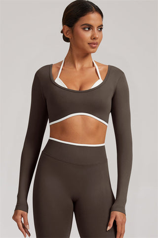 The Elevate Long Sleeve Crop top Leggings 2-Piece Set