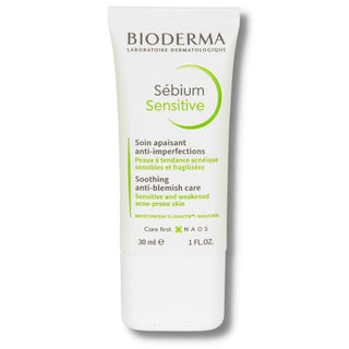 Bioderma Sebium Sensitive 30 Ml - Sensitive Skin Care for Acne-Prone Skin, Hypoallergenic & Fragrance-Free - Glamourous Grace