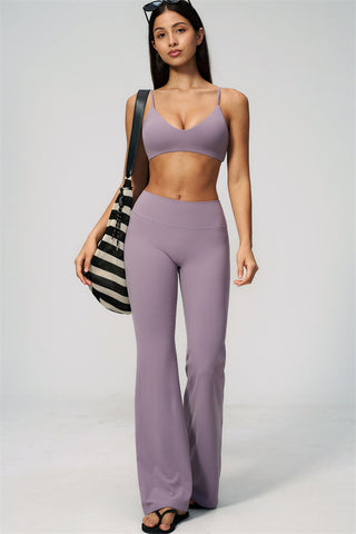The Zura Sports Bra Flared Leggings 2-Piece Set