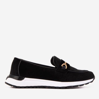The Milan Black Leather Women Sneaker - Glamourous Grace