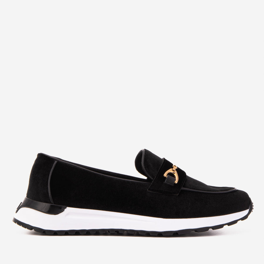 The Milan Black Leather Women Sneaker - Glamourous Grace