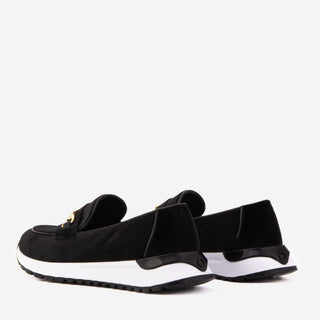 The Milan Black Leather Women Sneaker - Glamourous Grace