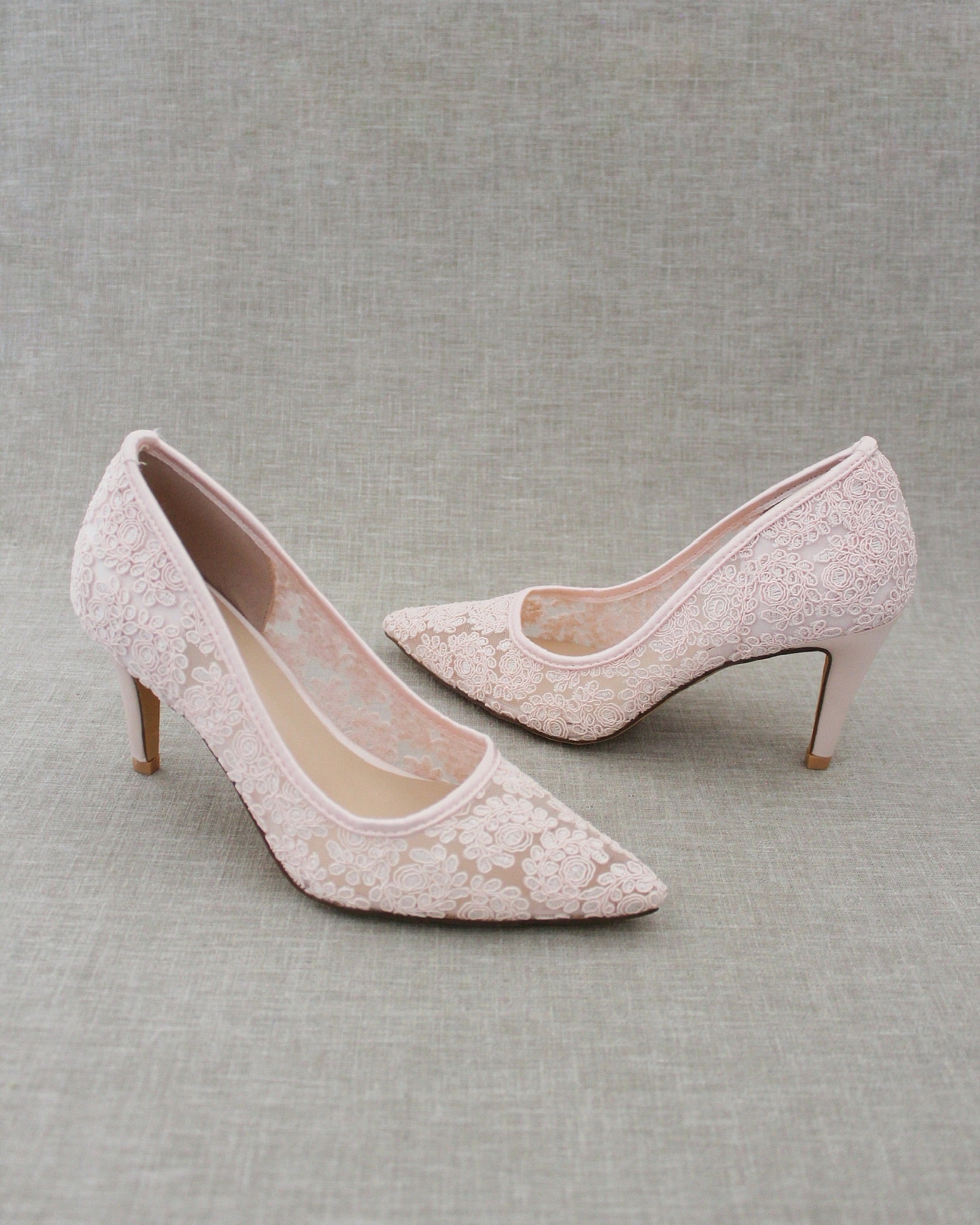 Lace Evening Pump