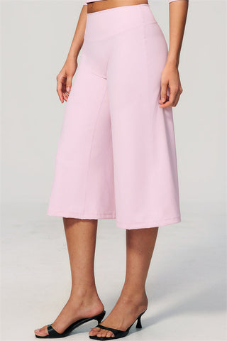 The Natalia Half-Sleeve Top Wide-Leg Crop 2-Piece Set