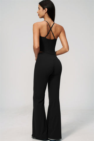 The Zura Tank Top Flared Leggings 2-Piece Set