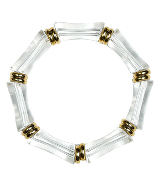 Logan - Bamboo Acrylic Bracelet - Glamourous Grace