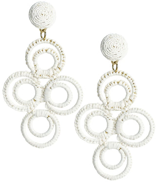 Chloe Raffia  - Drop Earring - Glamourous Grace