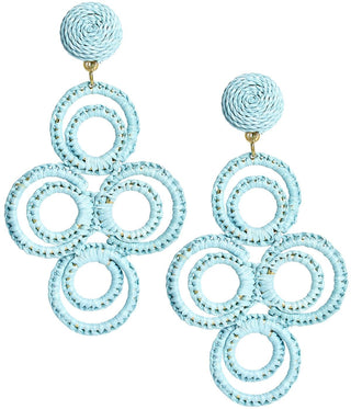 Chloe Raffia  - Drop Earring - Glamourous Grace