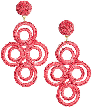 Chloe Raffia  - Drop Earring - Glamourous Grace