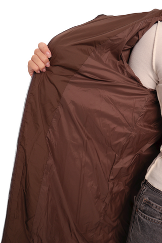 Genuine Fur Trim Down Fill Coat