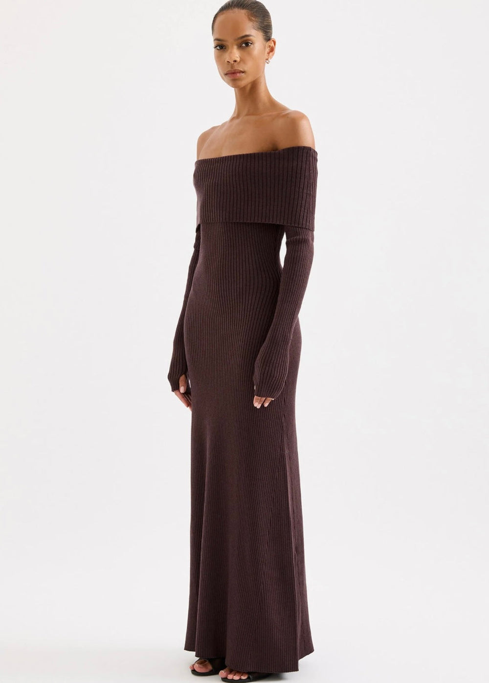 Krishna Off The Shoulder Knit Dress - Glamourous Grace