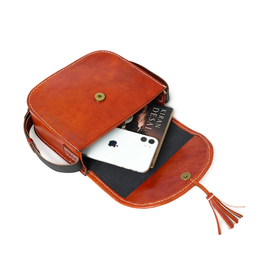 Astounding Ajrakh Ethnic Satchel - Glamourous Grace