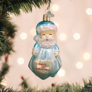 Baby Boys 1st Santa Lovey Ornament