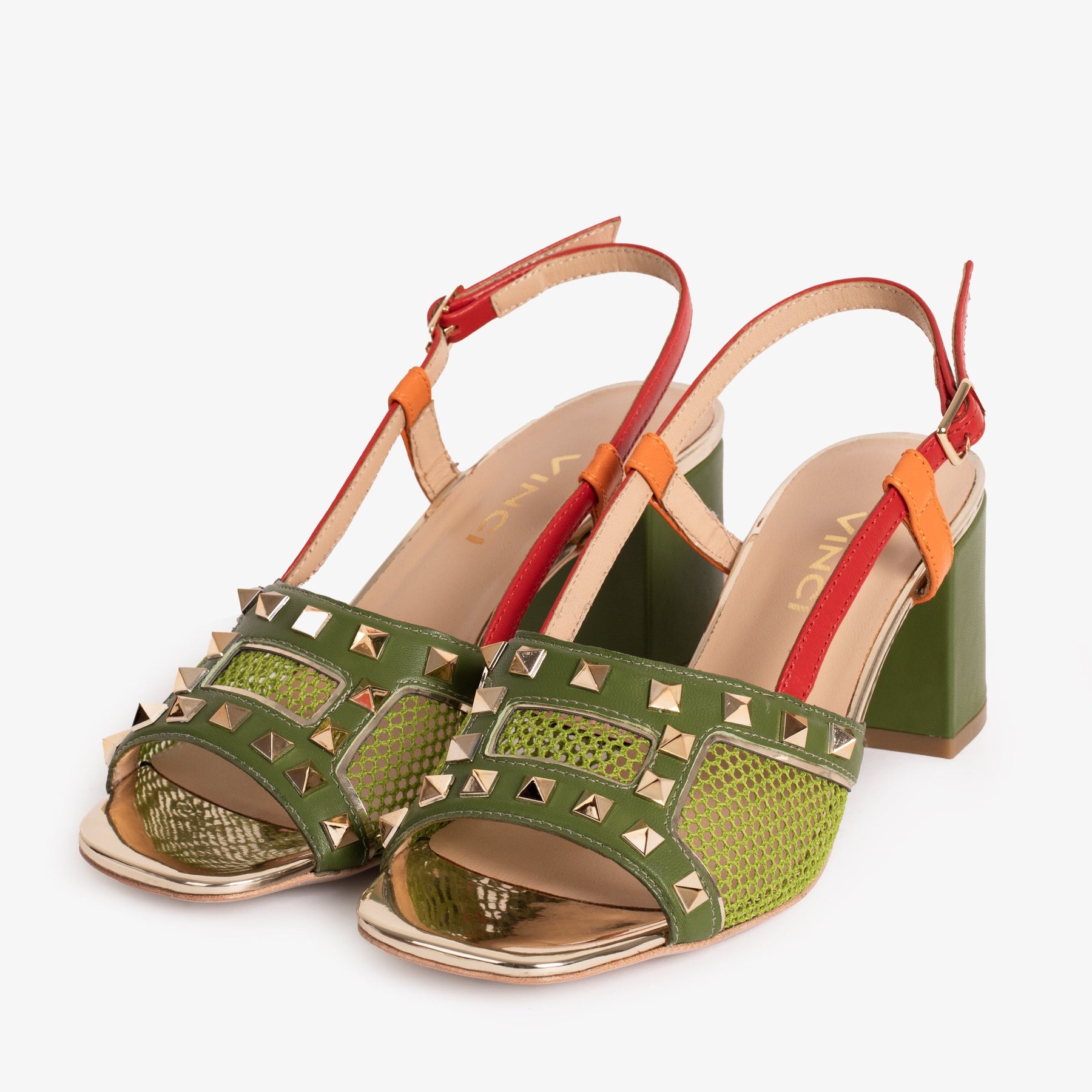 The Linea Green Leather Women Slingback Sandal - Glamourous Grace