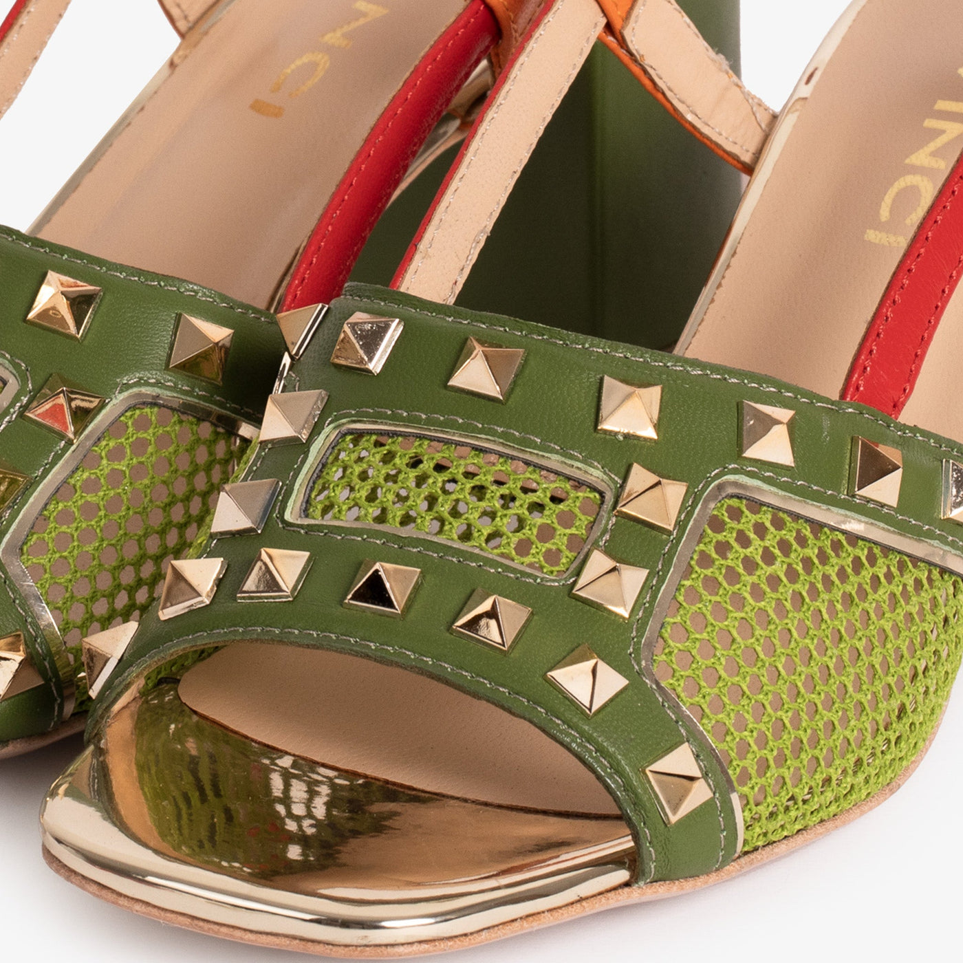 The Linea Green Leather Women Slingback Sandal - Glamourous Grace