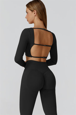 The Reign Long Sleeve Crop Top Leggings 2-Piece Set