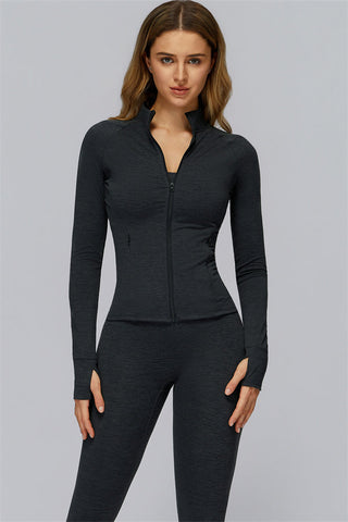 The Radiance Jacket Racerback Sports Bra Leggings 3-Piece Set