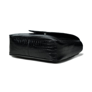 Diva Black Croco Sling Bag - Glamourous Grace