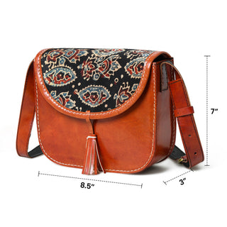 Astounding Ajrakh Ethnic Satchel - Glamourous Grace