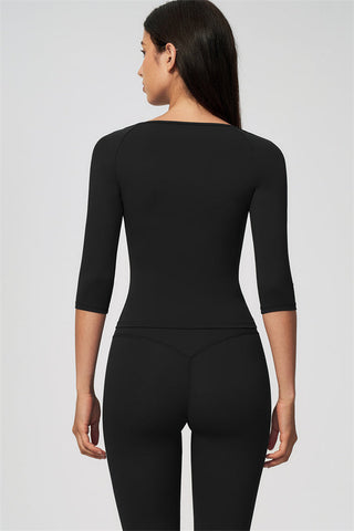 The RiseFit Half-Sleeve T-Shirt Leggings 2-Piece Set