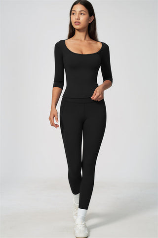 The RiseFit Half-Sleeve T-Shirt Leggings 2-Piece Set