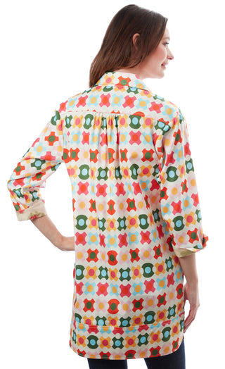 Vail Tunic Colorful Geometric Pattern - Glamourous Grace