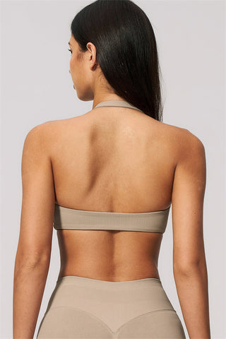 The Velvetine Halter Sports Bra Leggings 2-Piece Set