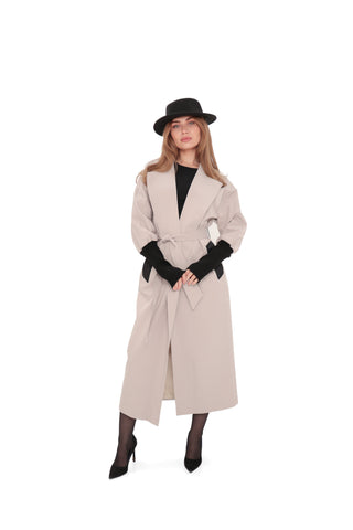 Miru Trench Coat in Ice Lilac