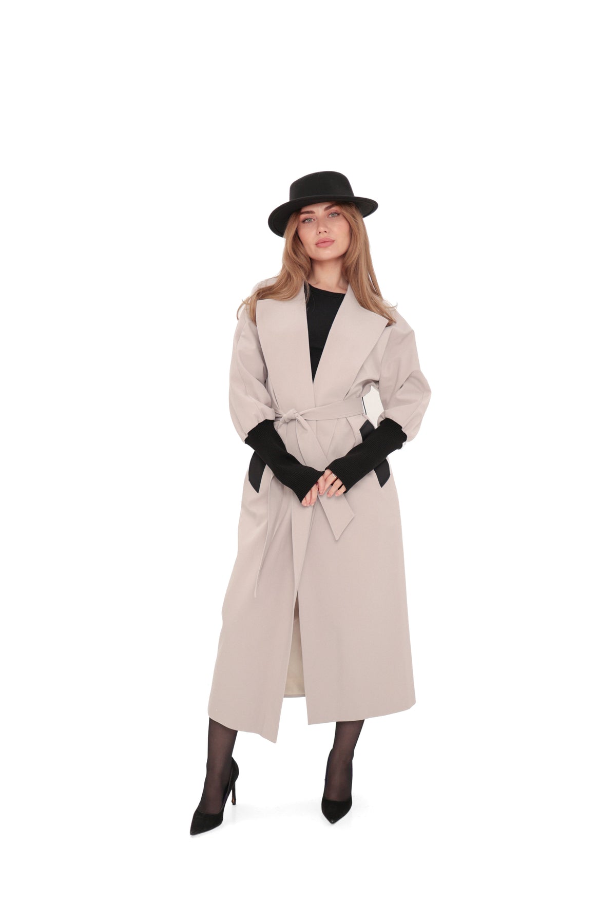 Miru Trench Coat in Ice Lilac