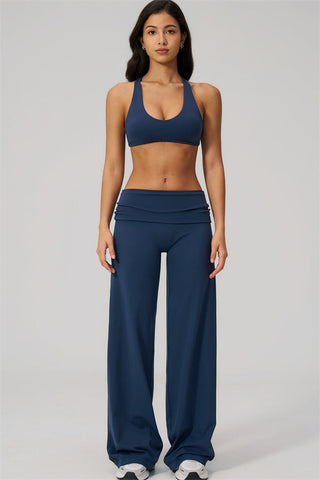 The Daring Sports Bra Straight Leg Pants 2-Piece Set