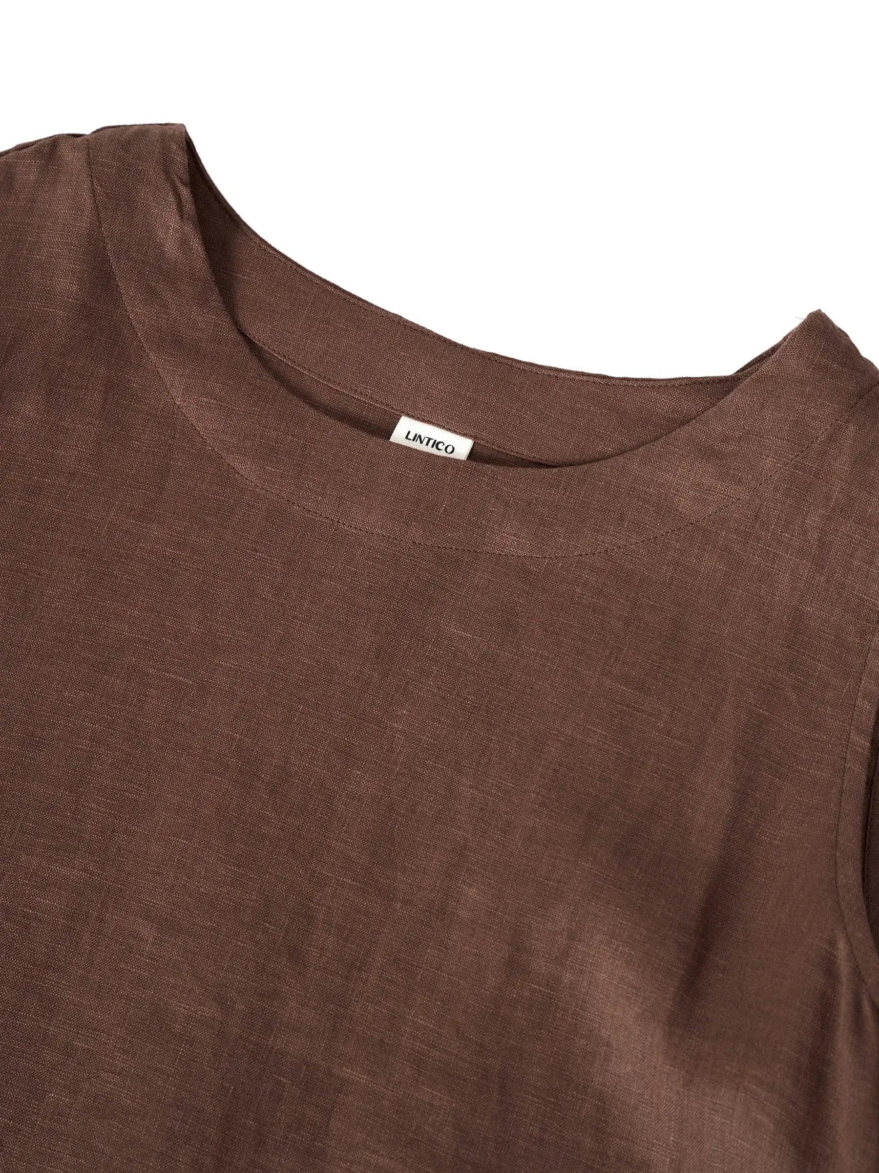 100% Linen Sleeveless Dress SIENNA - Glamourous Grace