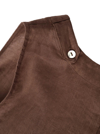 100% Linen Sleeveless Dress SIENNA - Glamourous Grace