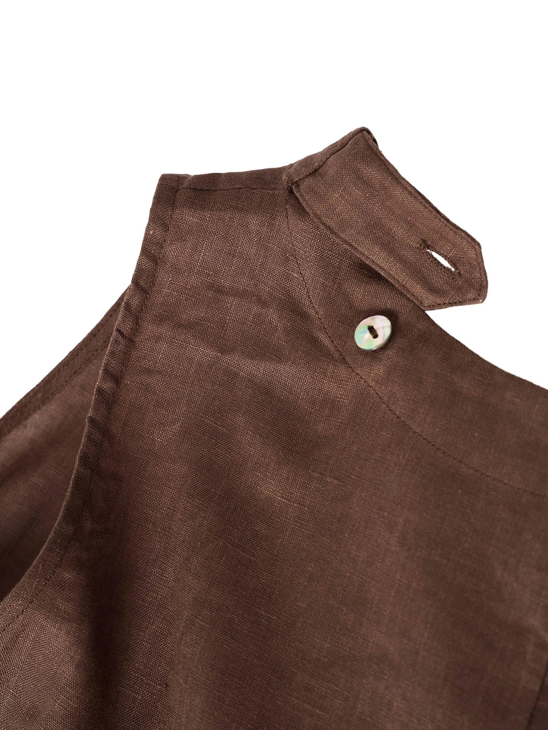 100% Linen Sleeveless Dress SIENNA - Glamourous Grace