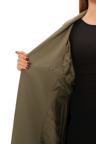 Jackie Trench Coat in Olive