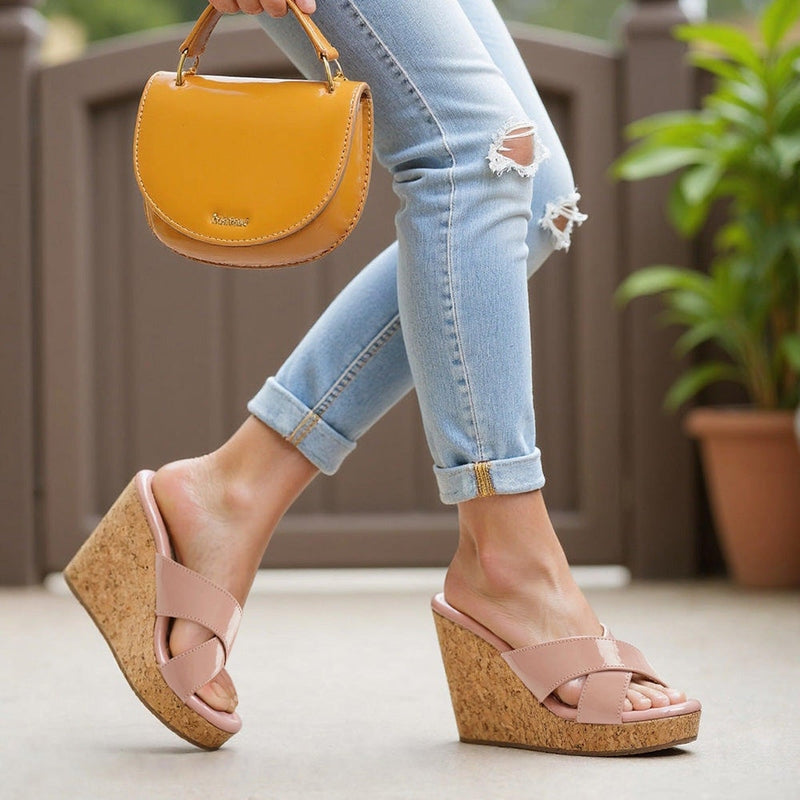 Ellis - Cork Wedges - Glamourous Grace