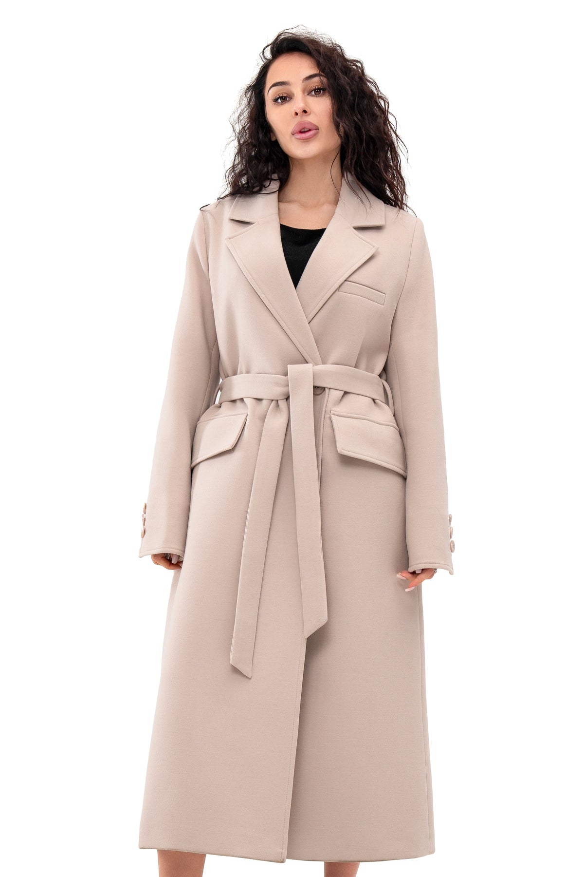 Natti Fitted Wool Blend Overcoat