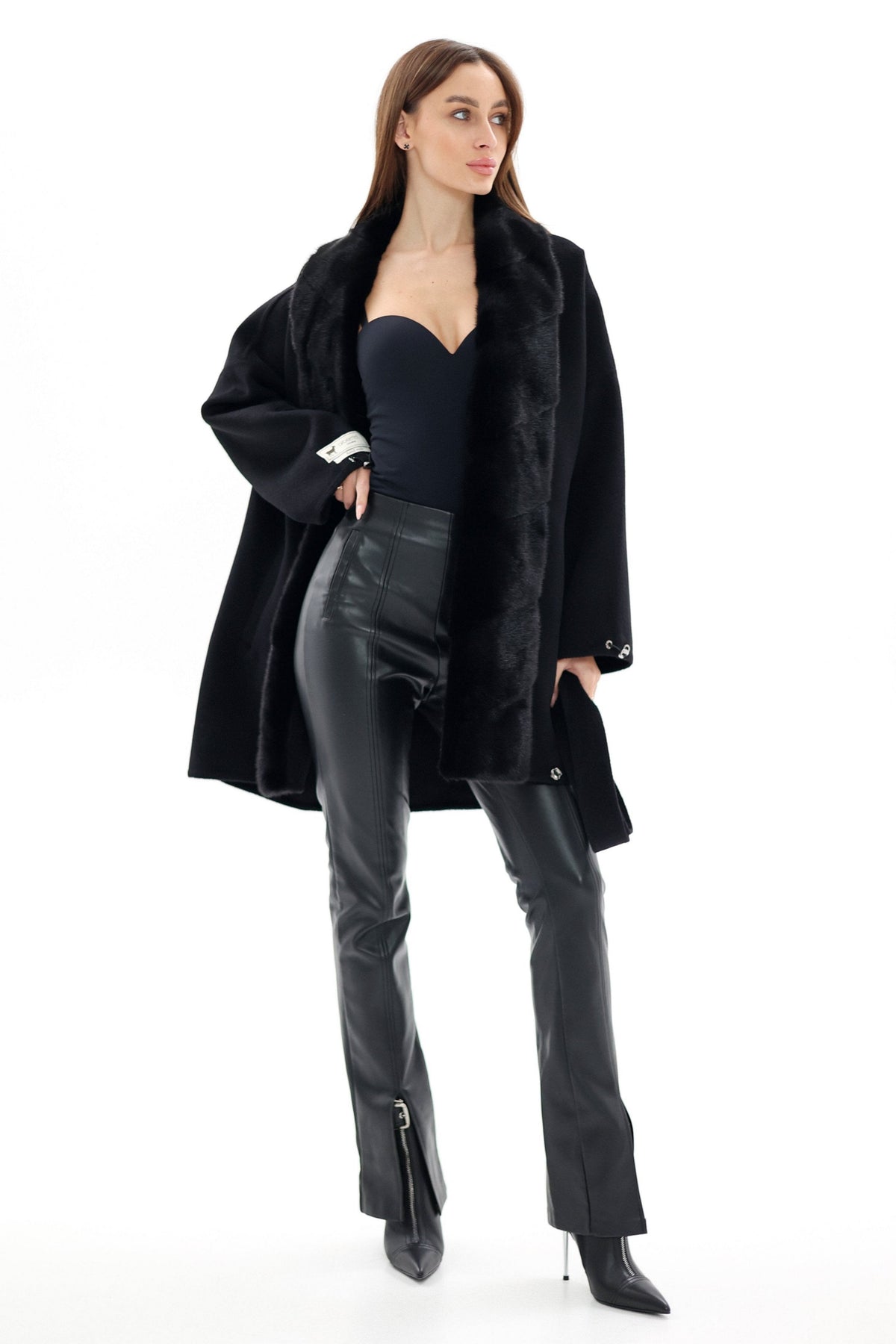 Kopenhagen Fur® Mink Italian Cashmere Wool Coat