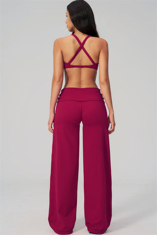 The Daring Sports Bra Straight Leg Pants 2-Piece Set