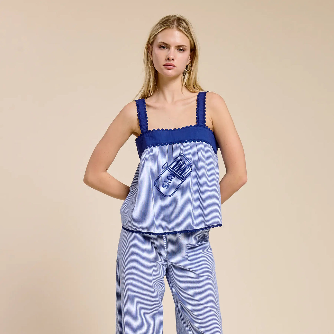 Sardine Striped Tank Top