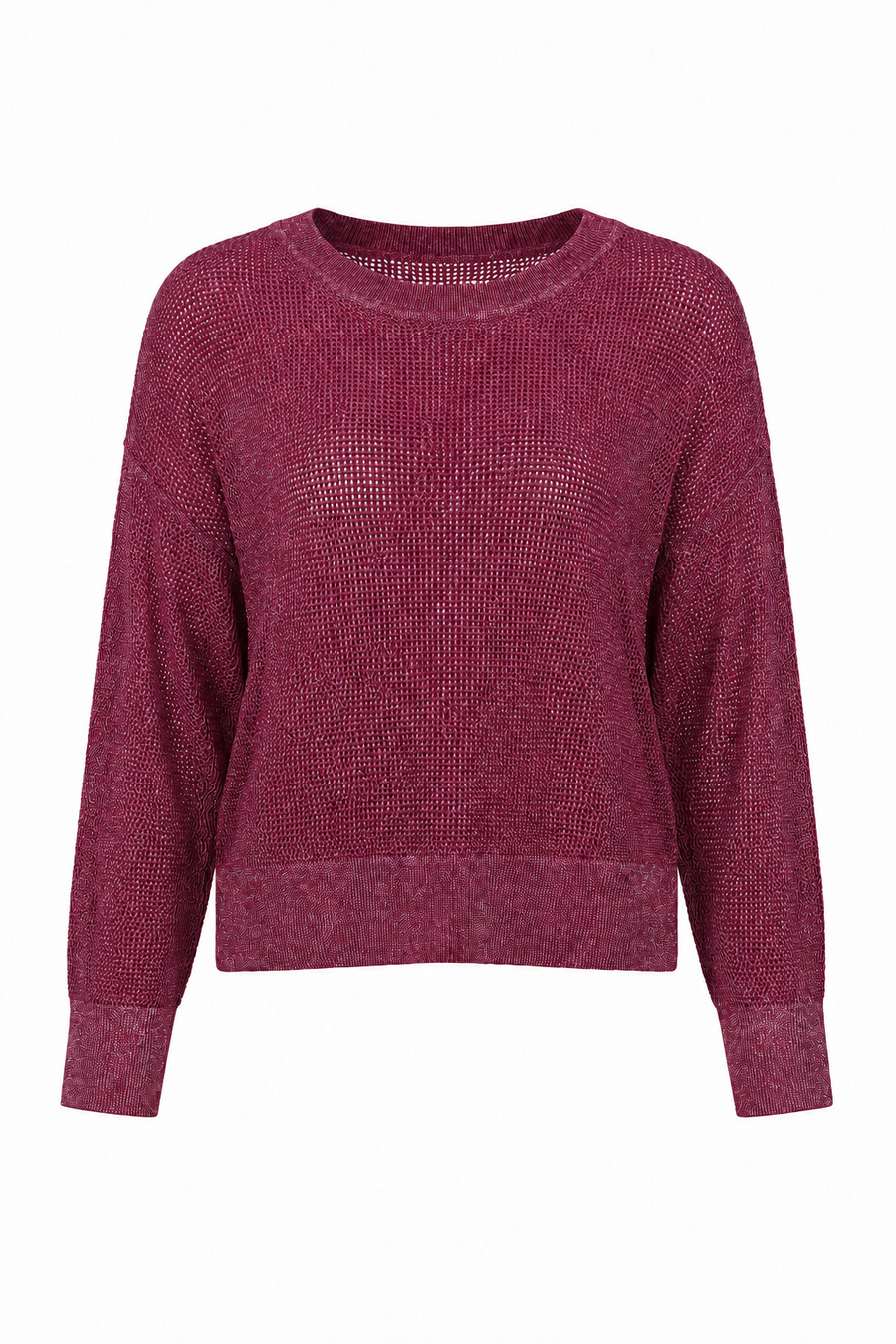Pima Cotton Metallic Mini Seed Stitch - Crimson/Silver - Glamourous Grace