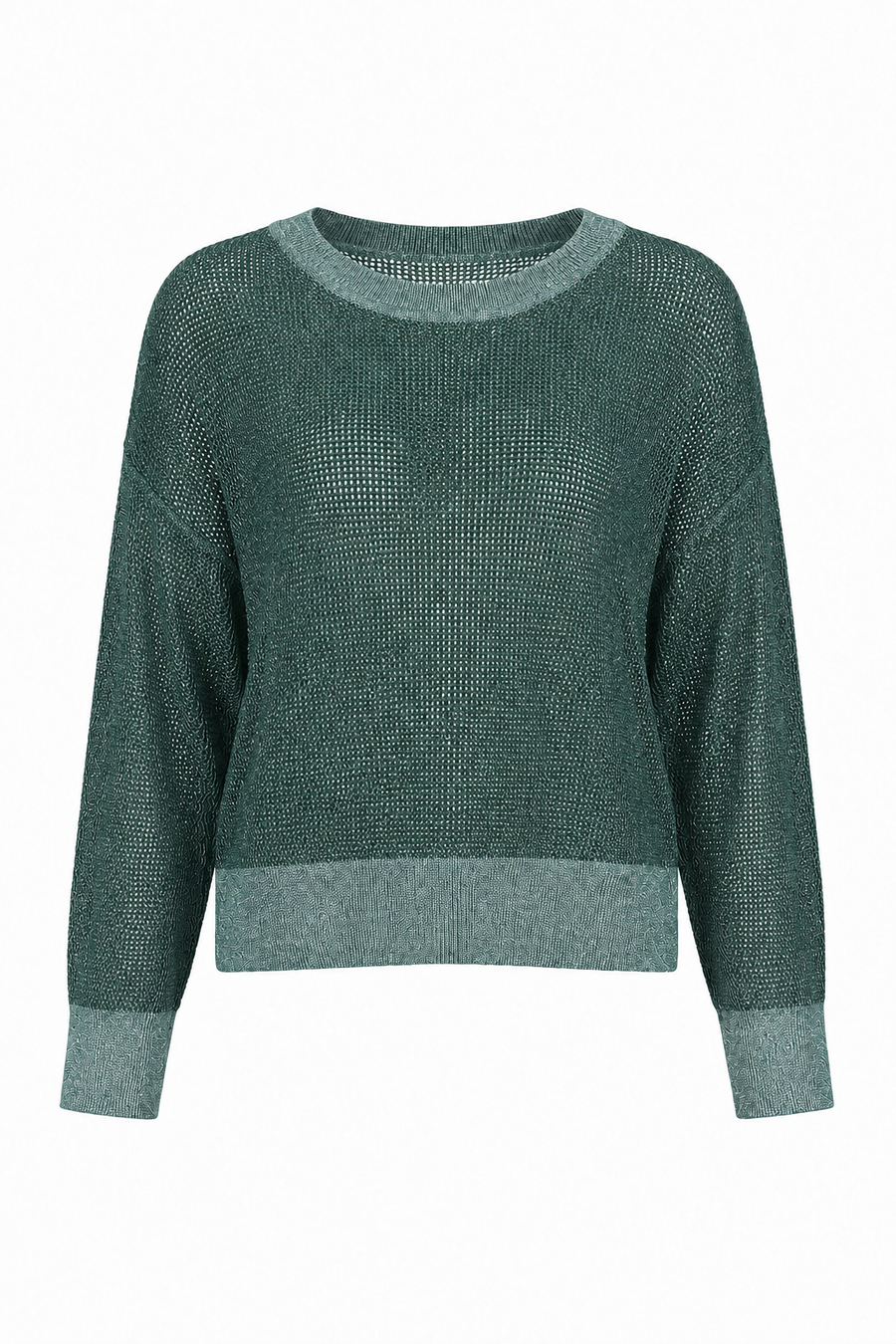 Pima Cotton Metallic Mini Seed Stitch - Evergreen/Silver - Glamourous Grace