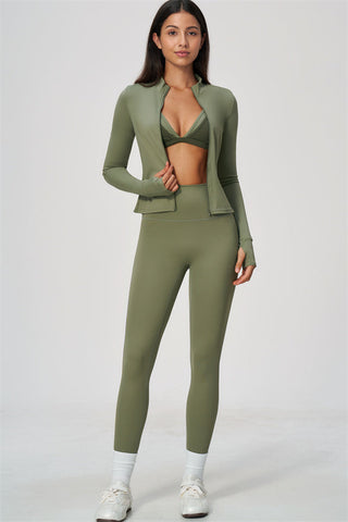 The Seraphine Jacket Sports Bra Leggings 3-Piece Set