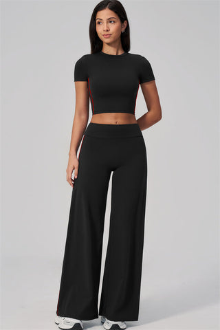 The Breathe T-shirt Straight Leg Pants 2-Piece Set