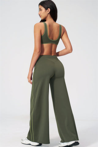 The Evoke Sports Bra Straight Leg Pants 2-Piece Set