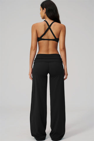 The Daring Sports Bra Straight Leg Pants 2-Piece Set