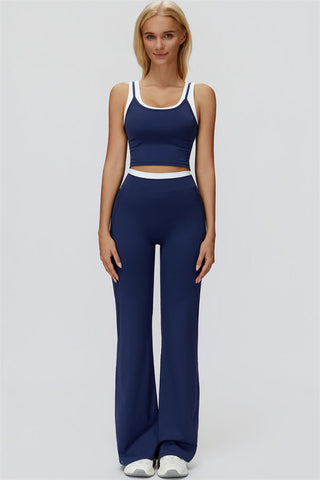 The Canyon Crop Tank Flared Leggings 2-Piece Set
