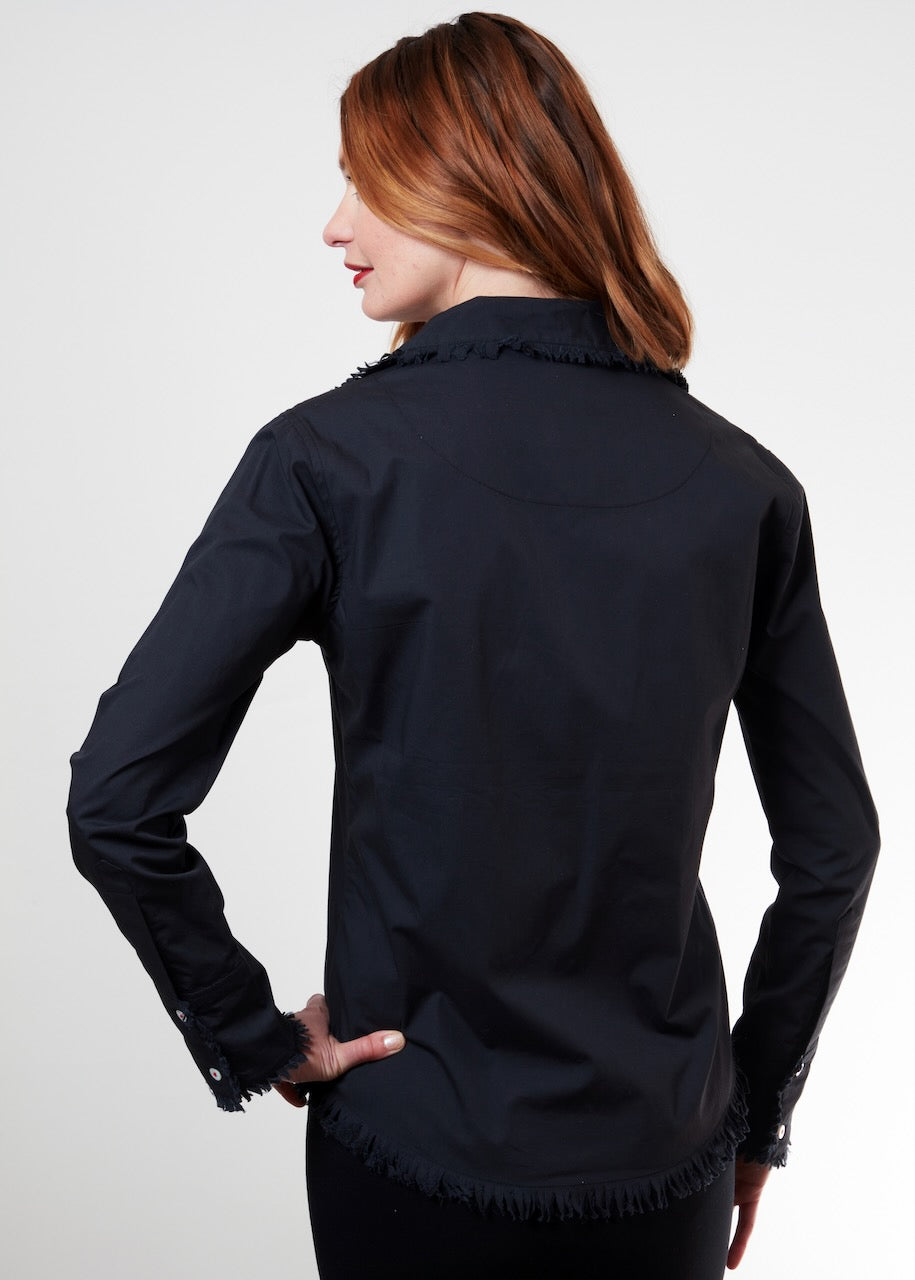 Cape Cod Shirt Black - Glamourous Grace
