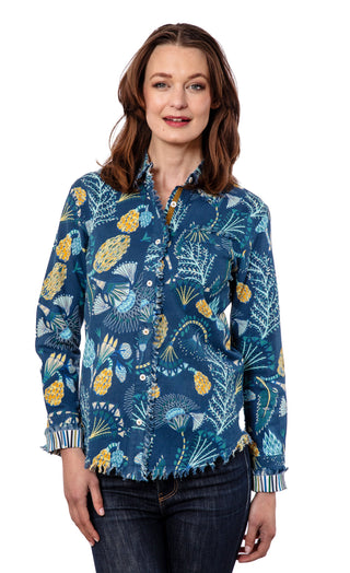 Blue Underwater Print Cape Cod - Glamourous Grace