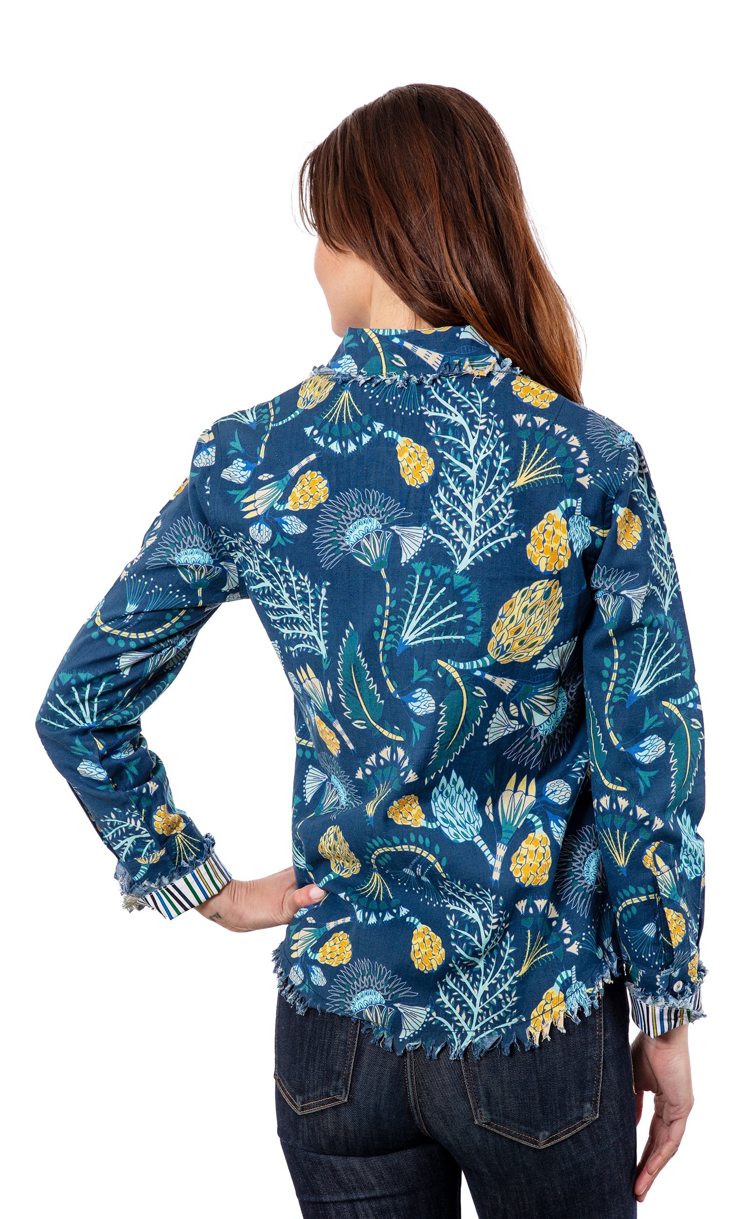 Blue Underwater Print Cape Cod - Glamourous Grace