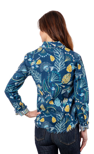 Blue Underwater Print Cape Cod - Glamourous Grace